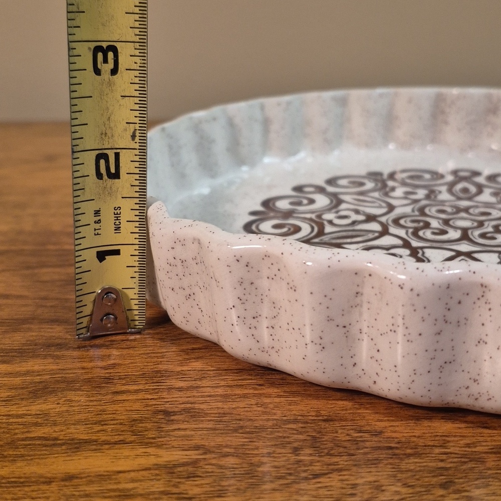 BILTONS Vintage 1970s Ironstone 'Celtic Rose' Pattern Quiche/Pie Baker Dish - Picture 11 of 13